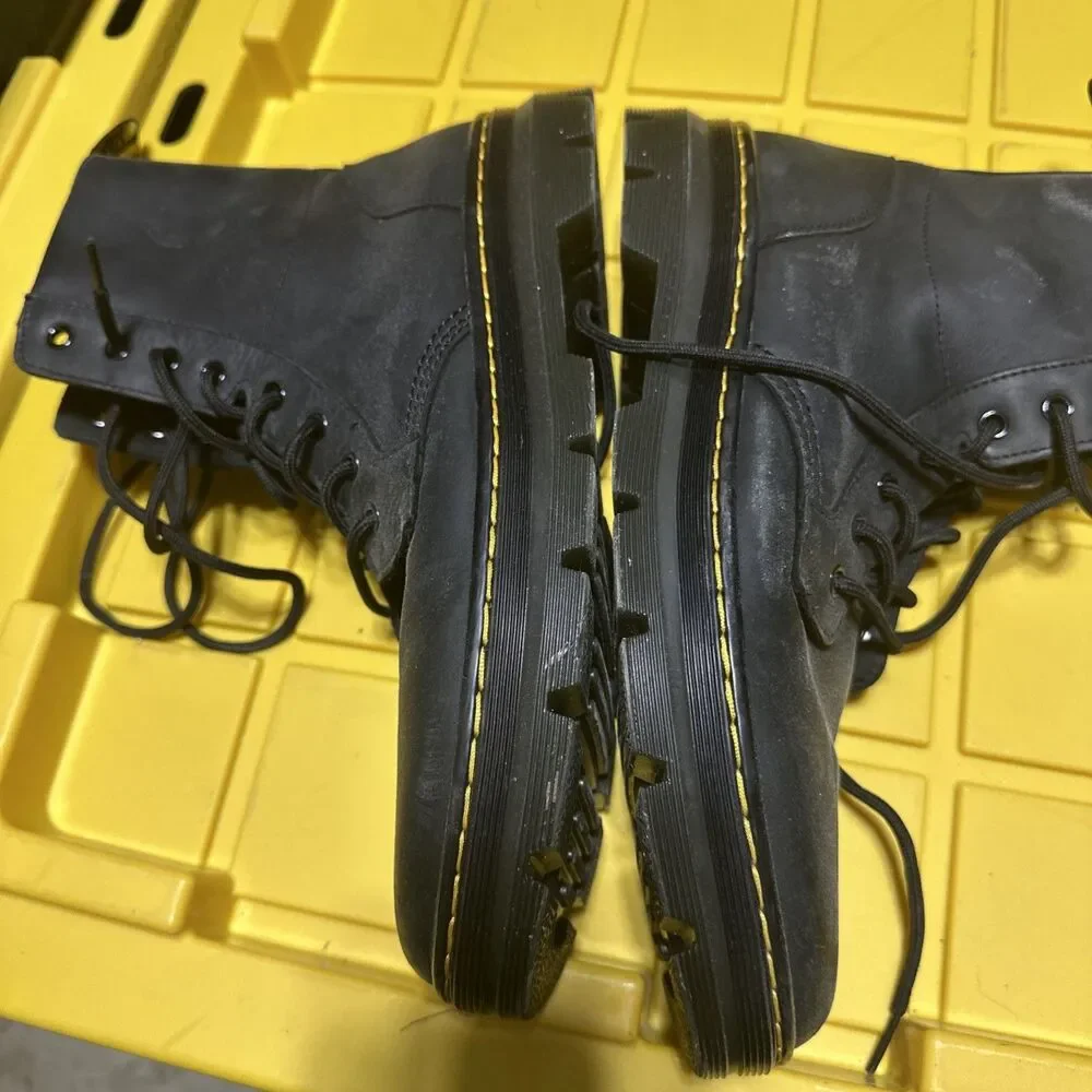Dr. Martens Black Combs Leather Wyoming Boots Men Size 13 M